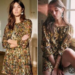 Sezane Multicolor Long Sleeve Dress